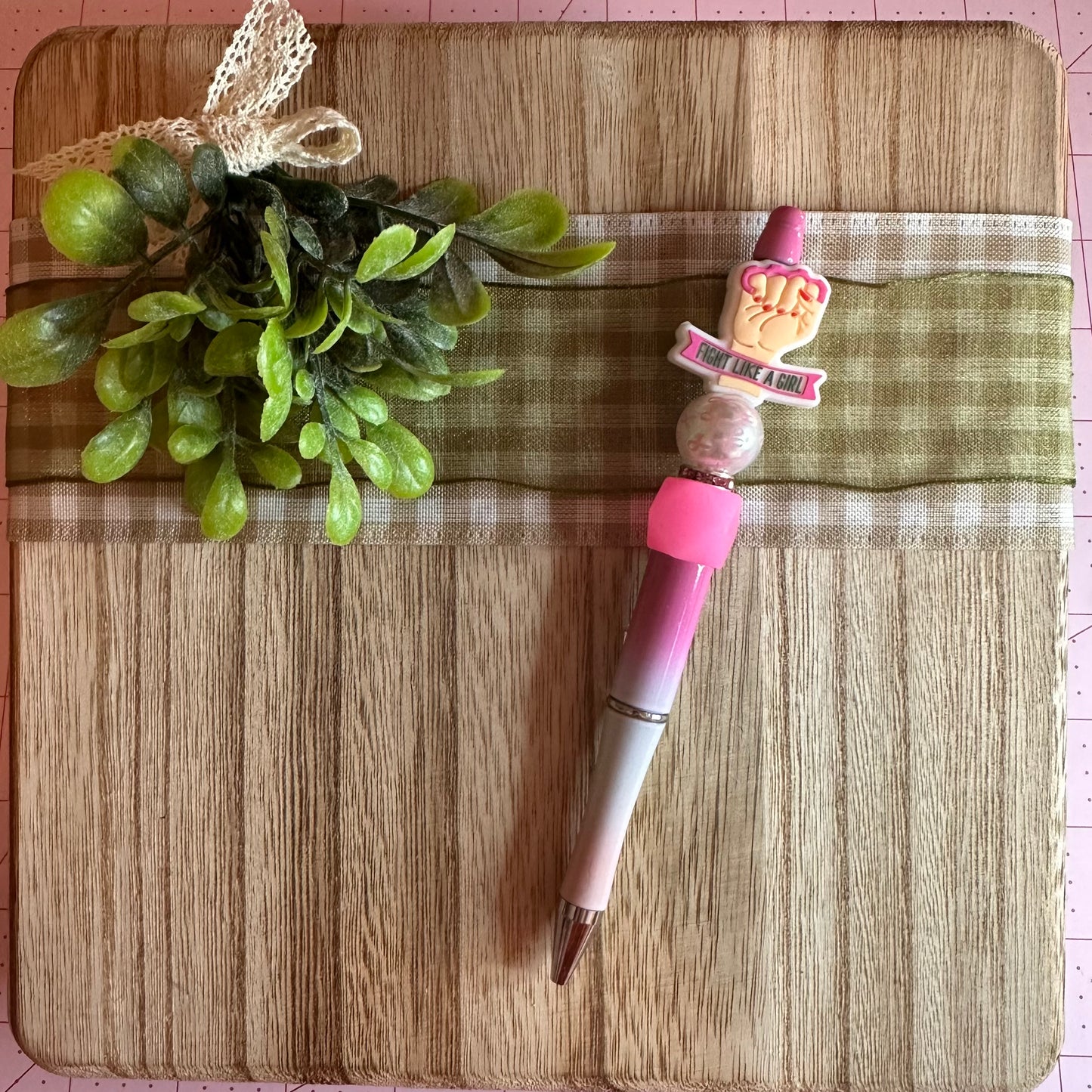 Beaded Plastic Pen