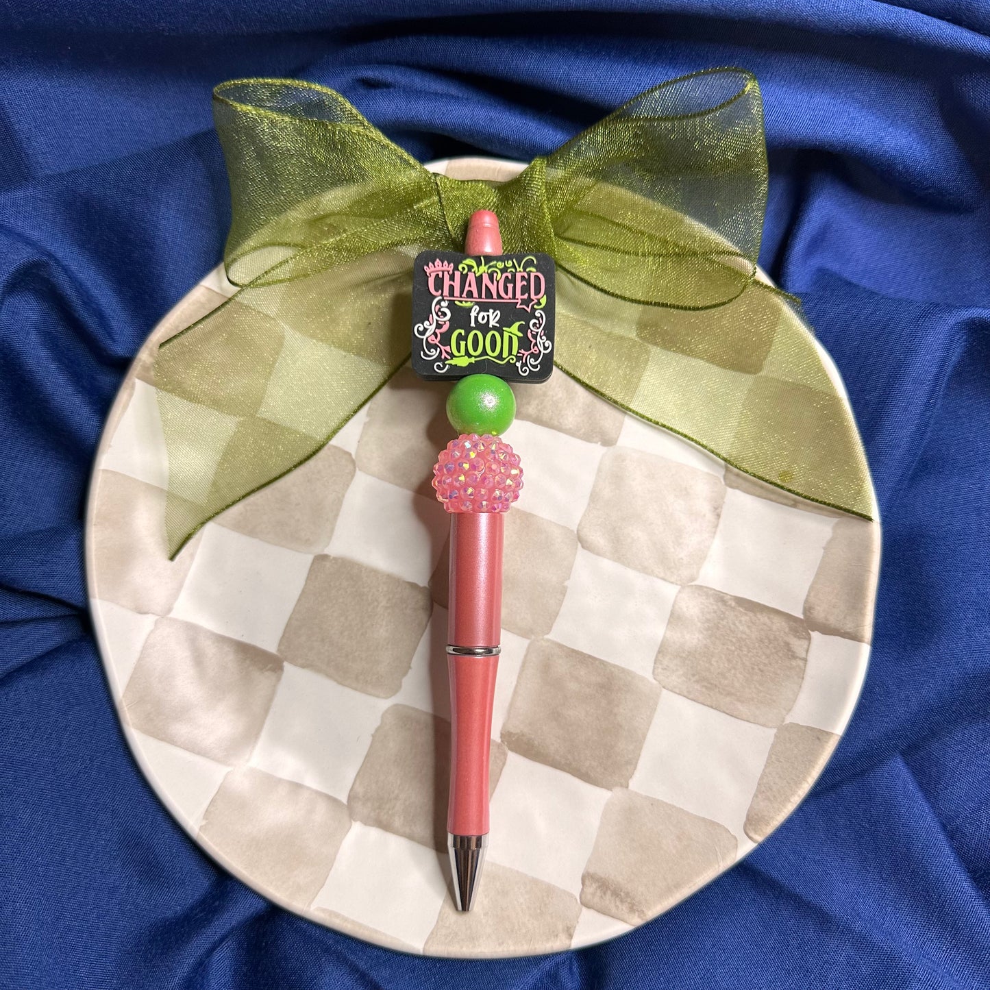 Beaded Plastic Pen
