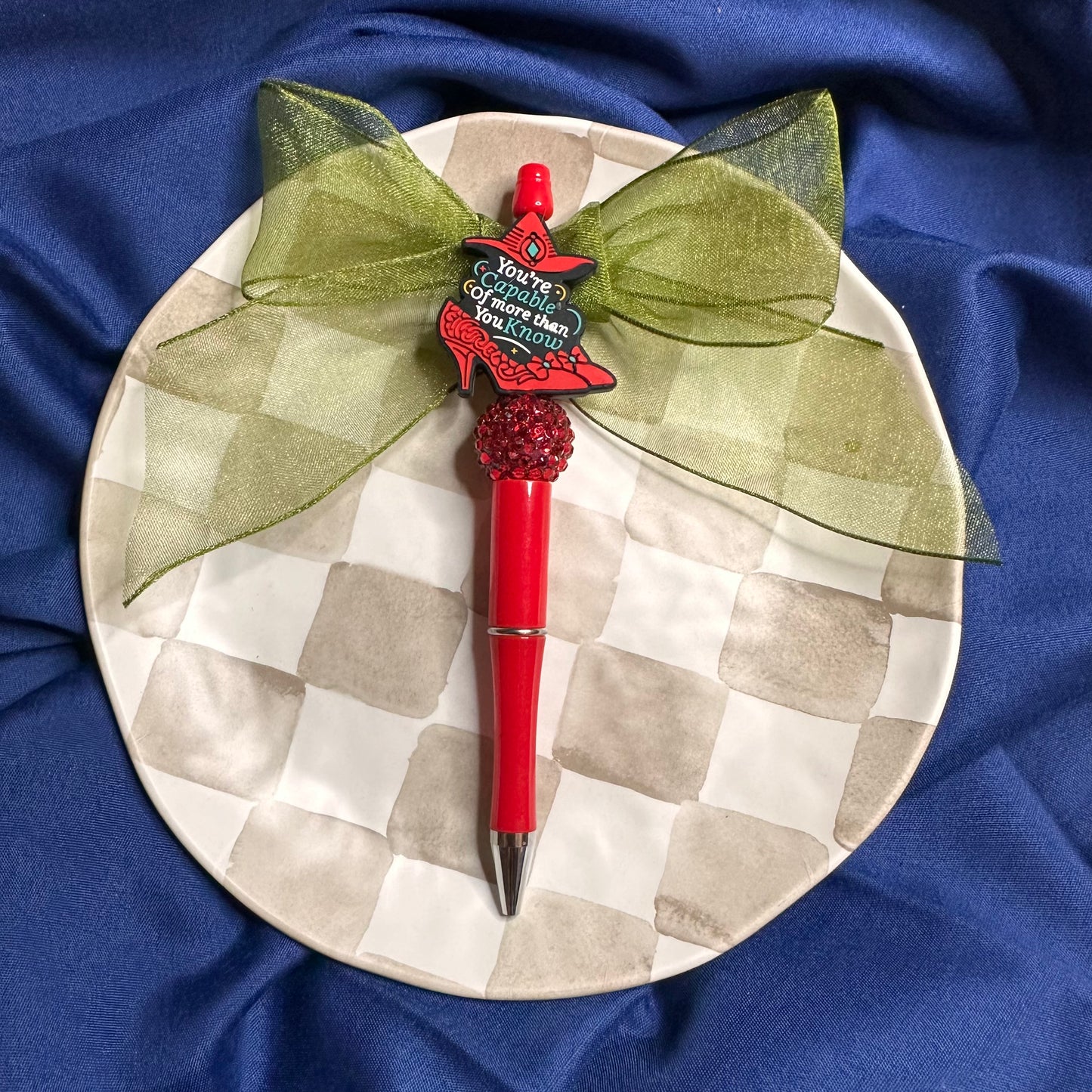 Beaded Plastic Pen
