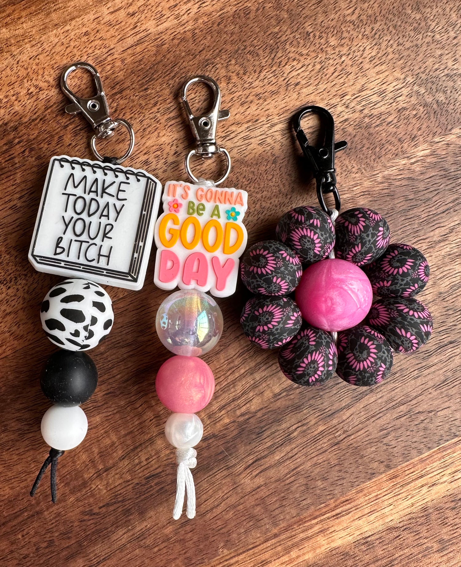 The Silicone Beaded Keychain Clip