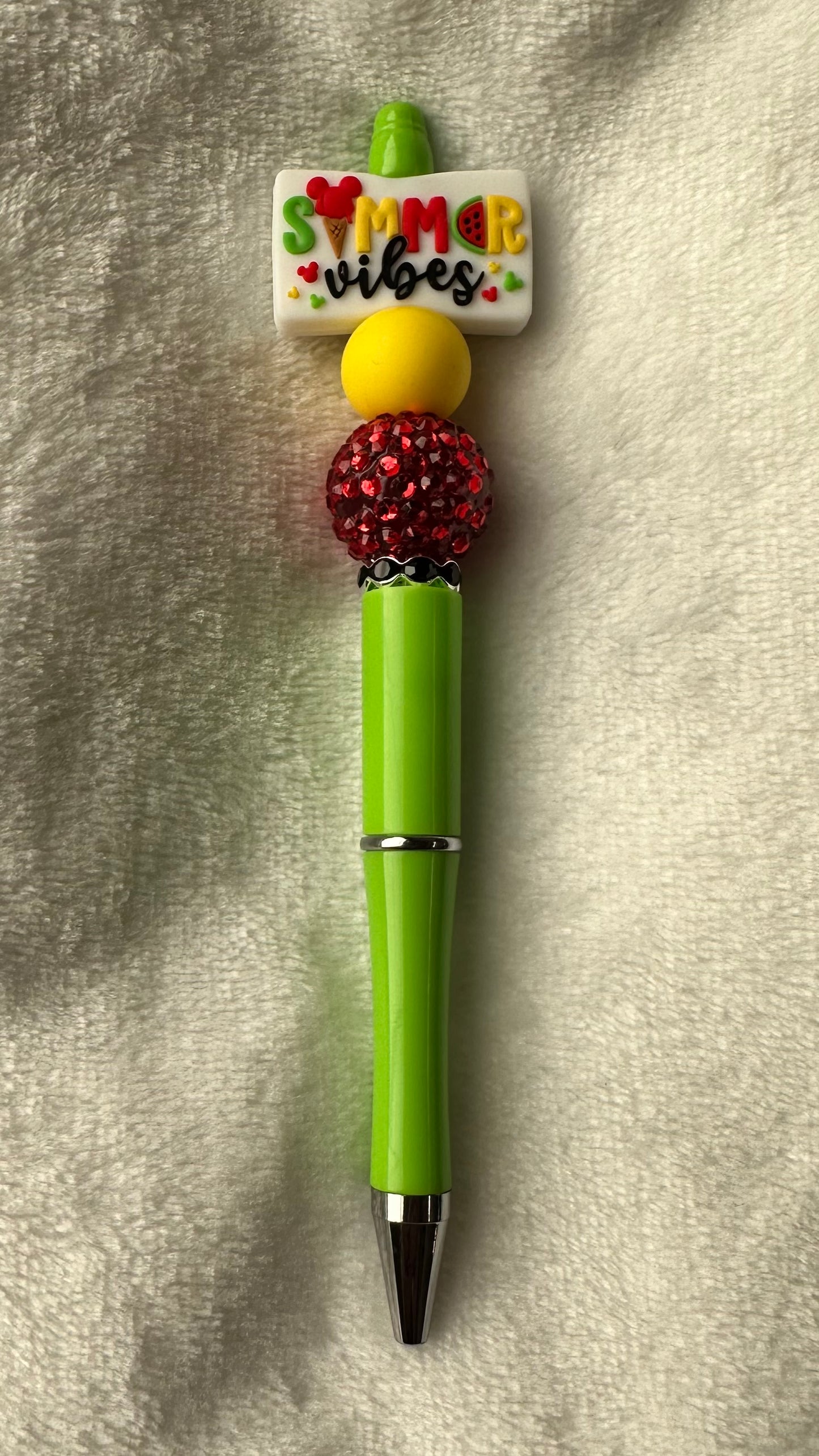 Beaded Plastic Pen