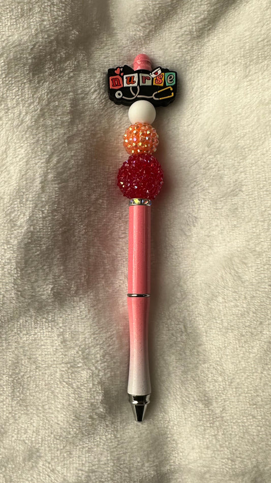 Beaded Metal Pen