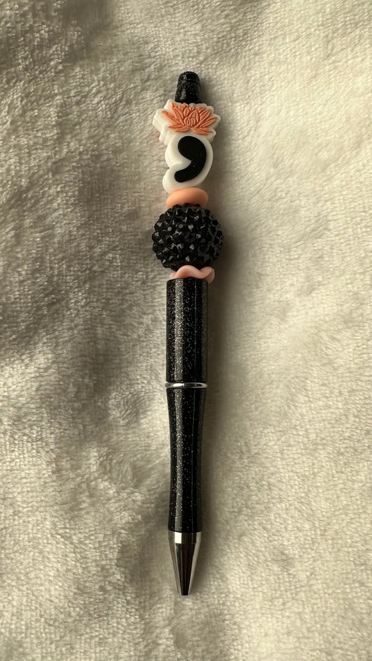 Beaded Plastic Pen