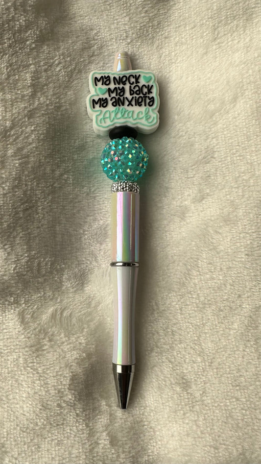 Beaded Plastic Pen