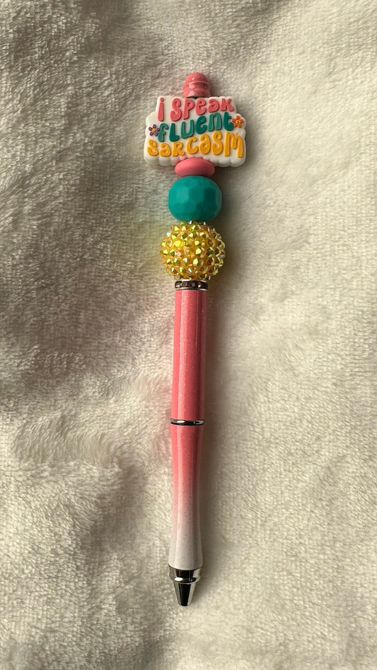 Beaded Metal Pen