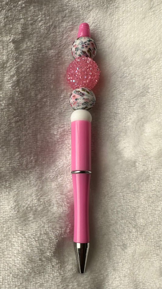 Beaded Plastic Pen