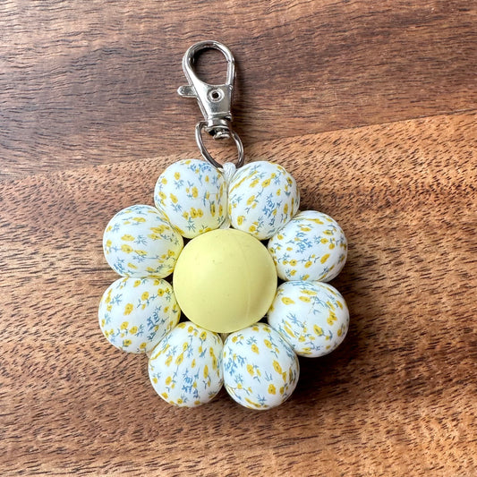 Silicone Beaded Keychain Clip