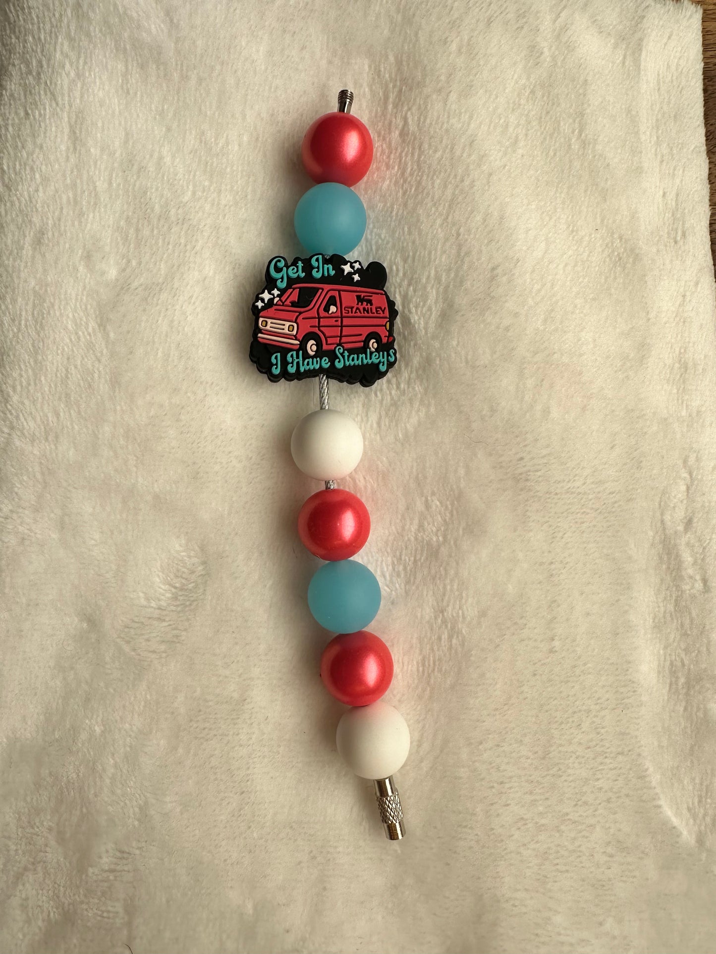 Silicone Beaded Cup Charm with Focal