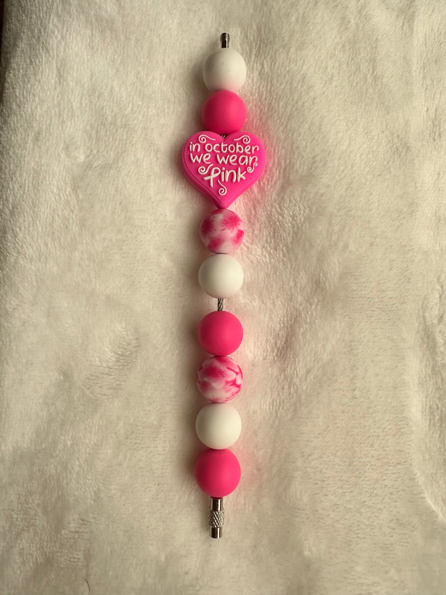 Silicone Beaded Cup Charm with Focal