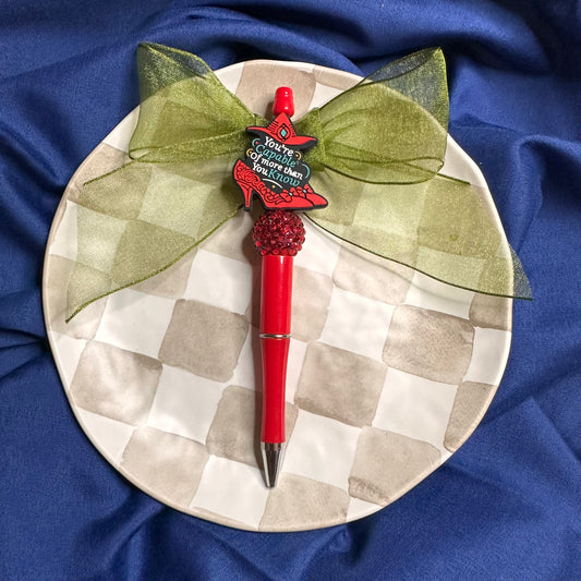 Beaded Plastic Pen